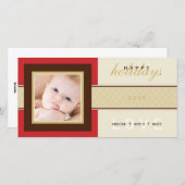 CARTE DE VACANCES STYLISH :: douceur 4 (Devant / Derrière)