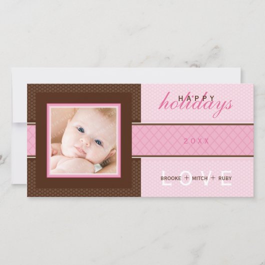 CARTE DE VACANCES STYLISH :: douceur 4 (Devant)