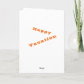 Carte de vacances Sunset Boat Happy (Dos)