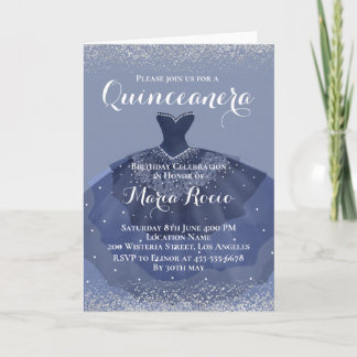 Carte de vacances sur le thème Bleu de minuit