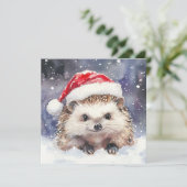 Carte de vacances Sweet Hedgehog Flat (Debout devant)