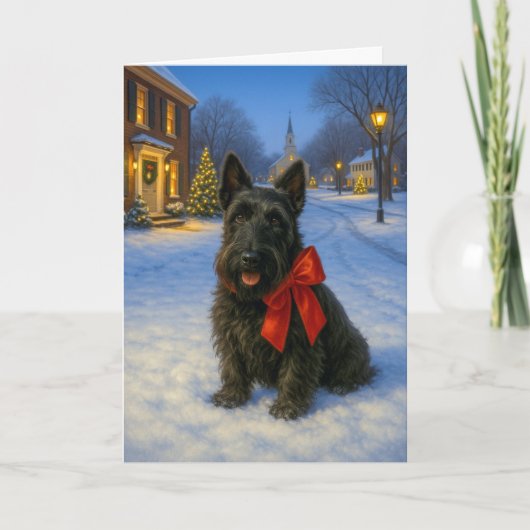 Carte de vacances Terrier Écossais (Devant)