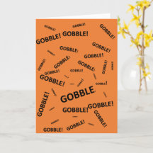 Carte de vacances Thanksgiving