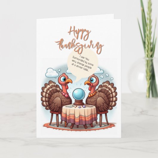 Carte de vacances Thanksgiving amusante (Devant)
