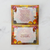 Carte de vacances Thanksgiving Automne Dream (Intérieur)