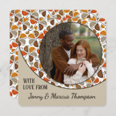 Carte de vacances Thanksgiving personnalisée (Devant / Derrière)