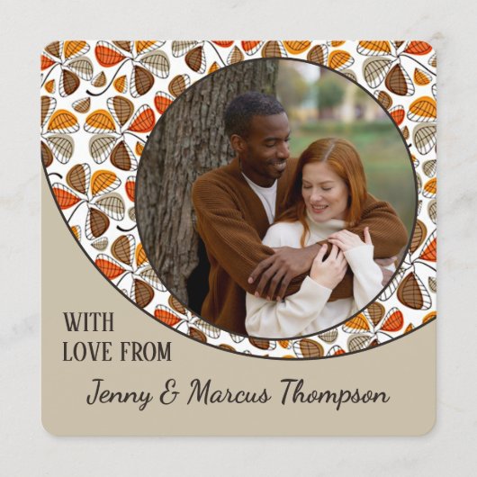 Carte de vacances Thanksgiving personnalisée (Devant)