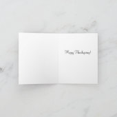 Carte de vacances Thanksgiving Wheat Food Checklis (Intérieur)