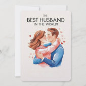 Carte de vacances "The Best Husband" (Devant)