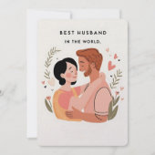 Carte de vacances "The Best Husband" (Devant)