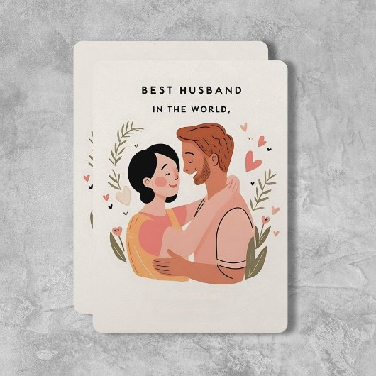 Carte de vacances "The Best Husband"