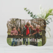 Carte de vacances Tidings Plaid (Debout devant)