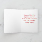 Carte de vacances Tiger Snow Fall (Intérieur)