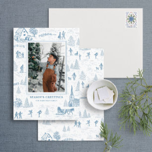 Carte de vacances Toile Motif Winter Wonderland
