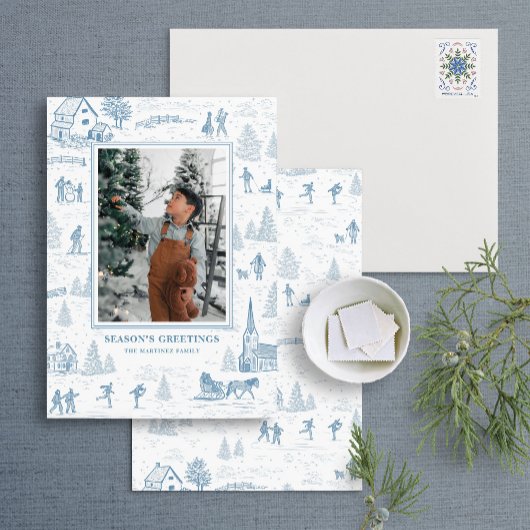 Carte de vacances Toile Motif Winter Wonderland