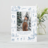 Carte de vacances Toile Motif Winter Wonderland (Debout devant)