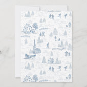 Carte de vacances Toile Motif Winter Wonderland (Dos)