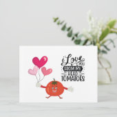 Carte de vacances Tomato Flat (Debout devant)