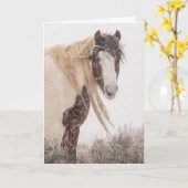 Carte de vacances "Topeka in Winter" (Fleur jaune)