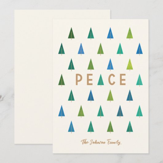 Carte de vacances Tree Lot (Devant / Derrière)