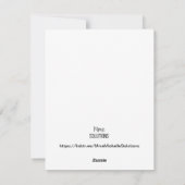 Carte de vacances Tree of life Rouge Or Glow Flat (Dos)