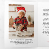 Carte de vacances TriFold avec plaid à coup de pin (Intérieur en premier)