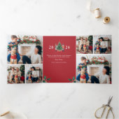 Carte de vacances Triple Photo (Intérieur)