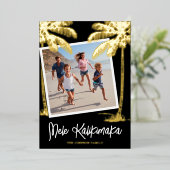 Carte de vacances Tropical Mele Kalikimaka Photo F (Debout devant)