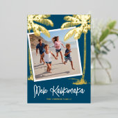 Carte de vacances Tropical Mele Kalikimaka Photo F (Debout devant)