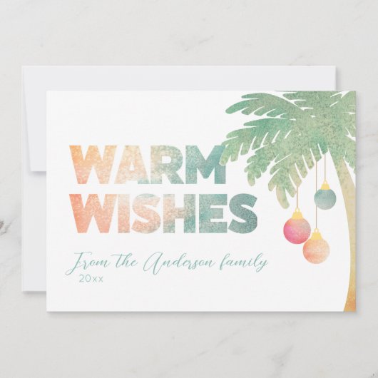 Carte de vacances Tropical Warm Wings (Devant)