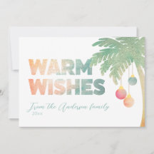 Carte de vacances Tropical Warm Wings