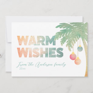 Carte de vacances Tropical Warm Wings