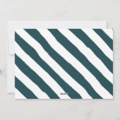 Carte de vacances Turquoise de Noël Joyeux Deux ph (Dos)