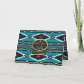 Carte de vacances Turquoise Kokopelli (Dos)