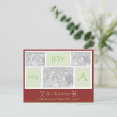 Carte de vacances unique avec 3 photos (Debout devant)