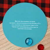 Carte de vacances Unique Rouge, Turquoise Blanc