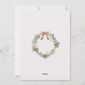 Carte de vacances Vacances Verdure Oranges Photo (Dos)