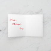 Carte de vacances Valentine 1 (Intérieur)