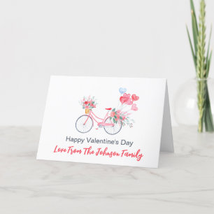 Carte de vacances Valentine Delivery Vélo
