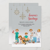 Carte de vacances vétérinaire (Devant / Derrière)