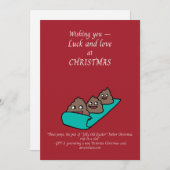 Carte de vacances victorienne générée par l'IA Thr (Devant / Derrière)