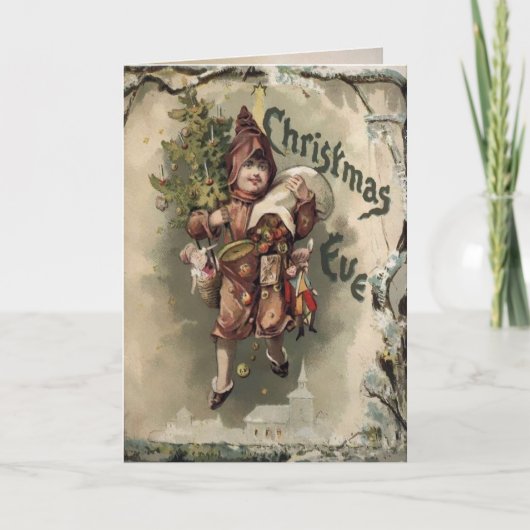 Carte de vacances victorienne vintage (Devant)