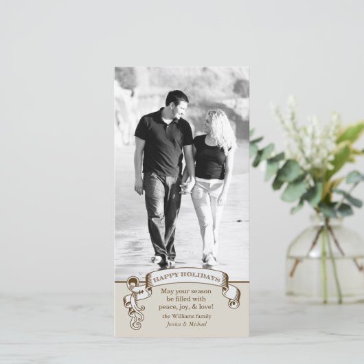 Carte de vacances vintage (Debout devant)