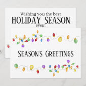 Carte de vacances Vintage brillant (Devant / Derrière)