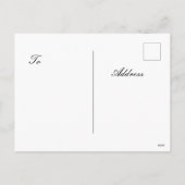 Carte de vacances vintage Bunny Pâques (Dos)