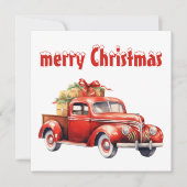 Carte de vacances Vintage Noël (Devant)