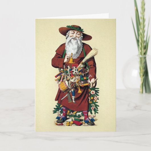 Carte de vacances vintage Odd Père Noël (Devant)