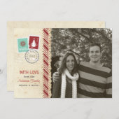 Carte de vacances vintage Scrapbook (Devant / Derrière)