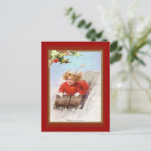 Carte de vacances Vintage victorienne (Debout devant)