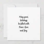 Carte de vacances Virgin (Dos)